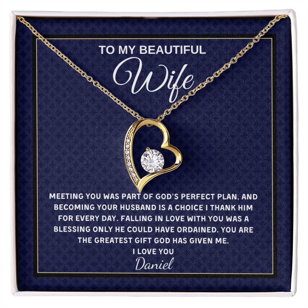 Forever Love Necklace — personalized Christian gift for wife | Nordenzi
